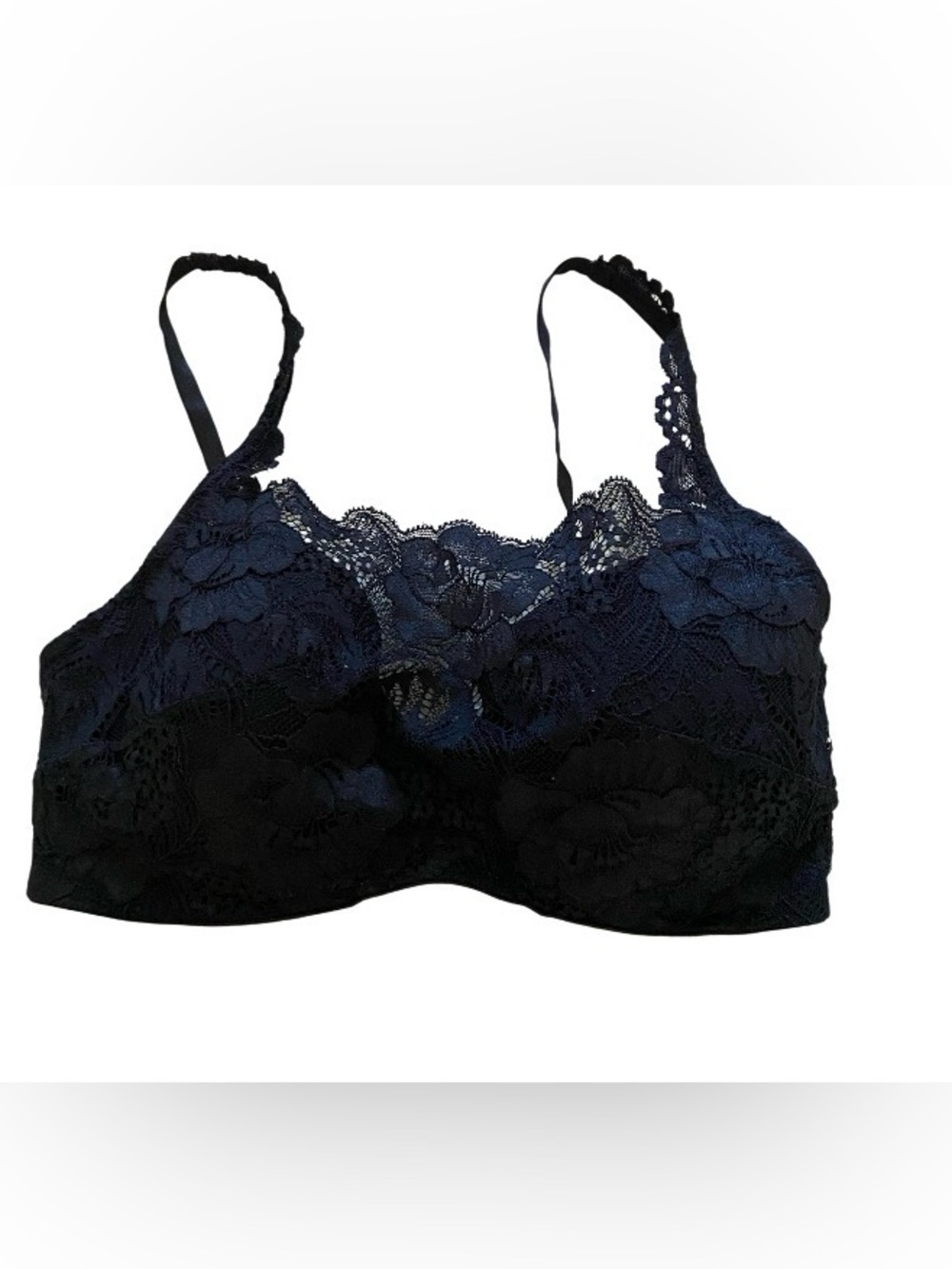 Soma Lace Wireless Bralette - Black size 34D